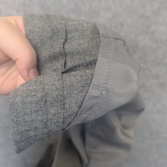 Lauren Ralph Lauren women dress pants grey formal business office pleat size 14 - Picture 10 of 11